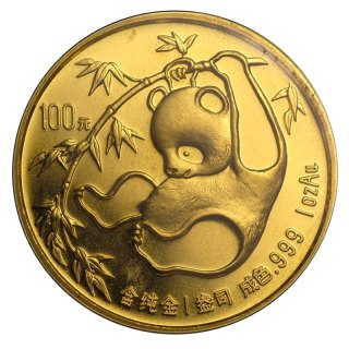 1 Uncja Chińska Panda Złota Moneta | 1985