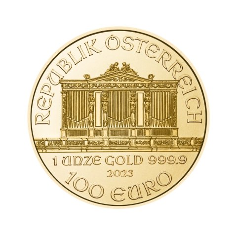 Filharmonicy Wiedeńscy 2023 złota moneta 1 oz z Austrian Mint