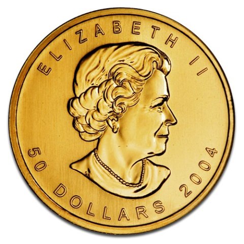 1 oz Kanadyjski Liść Klonowy Złota Moneta – mieszane roczniki w kapslu