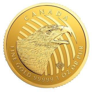 1 Uncja Zew Natury Złoty Orzeł .99999 Złota Moneta | 2018