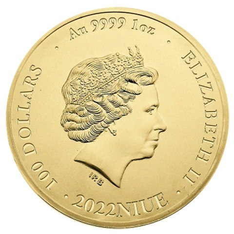 Złota moneta 1 oz Bitcoin 2022 – czyste złoto 999,9