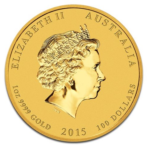 1 oz złota moneta Lunar II Rok Kozy 2015