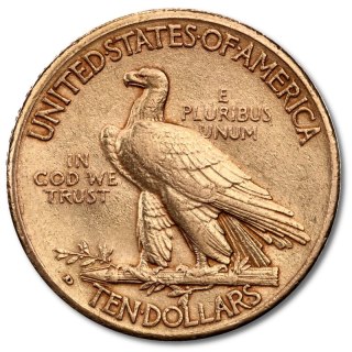 10 Dolarów Amerykański Orzeł "Indian Head" Złota Moneta | 1908-1933