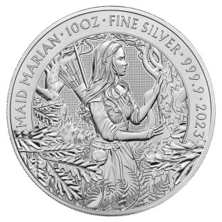 10 oz Maid Marian Myths & Legends Srebrna Moneta | 2023