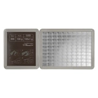 100 x 1g Srebrna Sztabka | CombiBar® | Valcambi