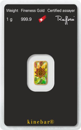 1g Sztabka złota | Argor-Heraeus | Kinebar