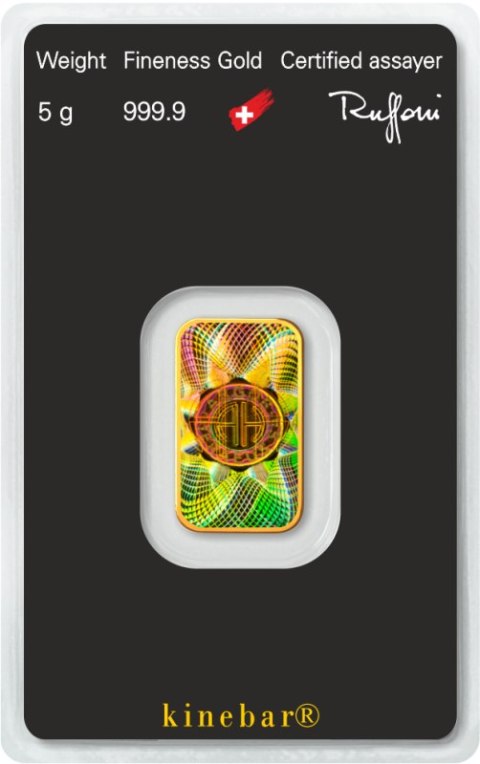 Rewers 5g sztabki Kinebar – hologram Kinegram® w blistrze