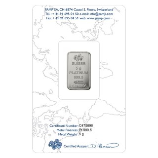5g Sztabka Platynowa | PAMP Fortuna