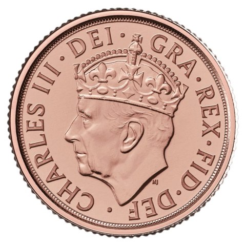 Ćwierć Suwerena Koronacja Karol III Złota Moneta | 2023