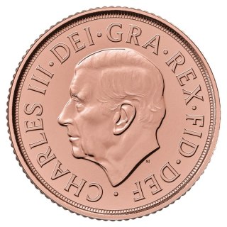 Pamiątkowy Suweren Karol III Złota Moneta | 2022