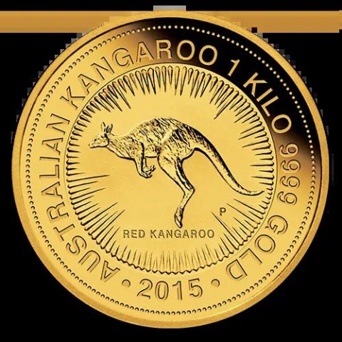 1 kg Australijski Kangur złota moneta bulionowa z mennicy Perth Mint – mieszane roczniki