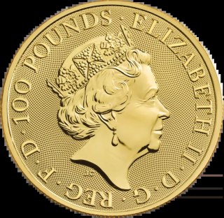1 Uncja Bestie Królowej Biały Koń Złota Moneta | 2020