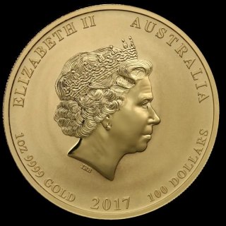 1 Uncja Lunar II Rok Koguta Złota Moneta | 2017