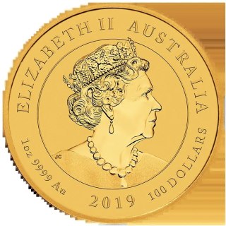 1 Uncja Smok i Tygrys Złota Moneta | 2019