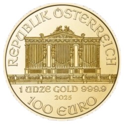 1 oz Filharmonicy Wiedeńscy Złota Moneta 2025 - złoto próby .9999 - inwestycja i kolekcja
