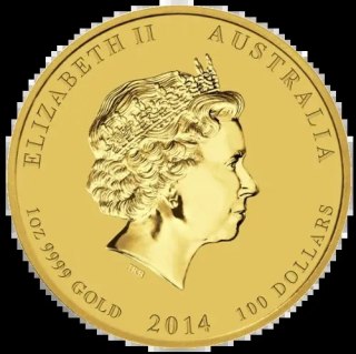 1 oz Lunar II Horse | Gold | 2014