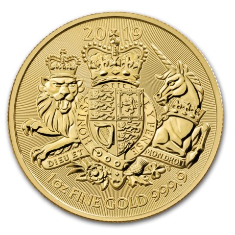 1 oz złota Royal Arms 2019 – moneta z herbem Wielkiej Brytanii