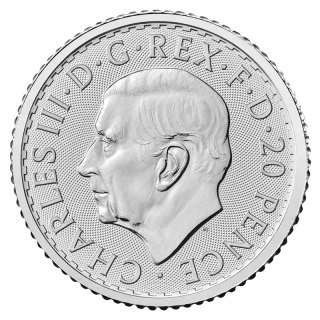 1/10 oz Britannia Karol III Srebrna Moneta | 2024
