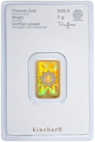 5g Złota Sztabka | Kinebar® | Heraeus