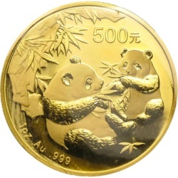 1 oz Chińska Panda 2006 złota moneta – awers ze Świątynią Nieba