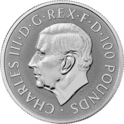 1 oz Tudor Beasts Greyhound of Richmond Platynowa Moneta | 2025