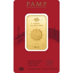 Złota sztabka 1 oz PAMP Suisse – Rok Konia (1000 miles) 2026