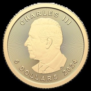 1/10 Uncja Liść Klonowy Złota Moneta | Uszkodzona