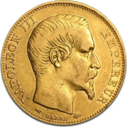 20 Franków Francja Napoleon III Złota Moneta | 1853 -1860