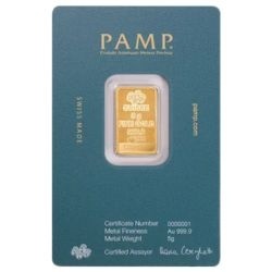 5g sztabka złota PAMP Fortuna Arabski Sokół zawieszka w certyfikowanym blistrze